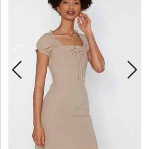 Nasty gal beige summer dress